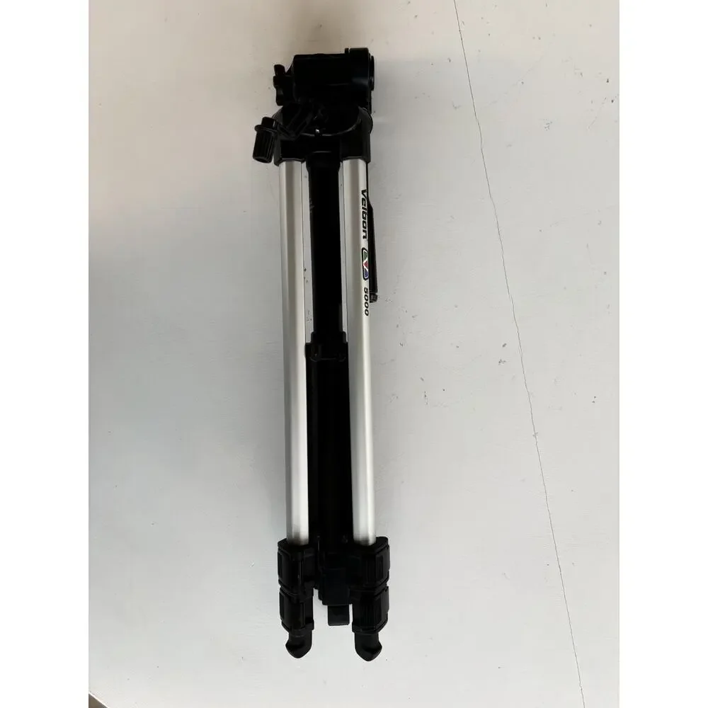 Velbon 5000 Tripod 3 Way Panhead Quick Release Plate Lightweight Photo Video